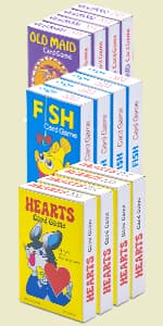 Kids Card Games Bulk – 12 Pack Classic Card Games for Kids Ages 4-9, Multi Pack Set Includes: Hearts, Go Fish, & Old Maid Playing Cards for Family Game Night, Party Favors & Classroom Prizes
