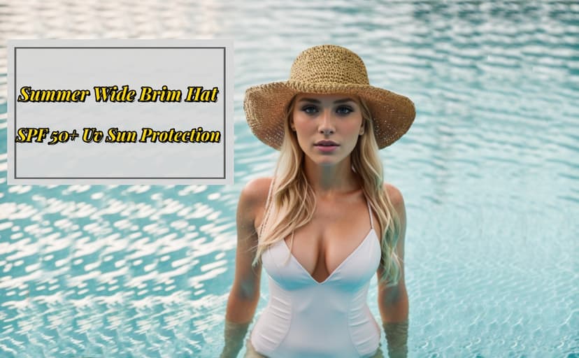 Askljeby Floppy Big Beach Straw Hats for Women Foldable Summer Wide Brim Packable Sun Hat Womens Travel Straw Fedora Hat