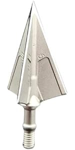 G5 Montec Fixed 3-Blade Broadheads | 3-Pack | 85/100/125 Grains | Razor Sharp 1-Piece Construction | Screw in | Compound & Recurve Compatible