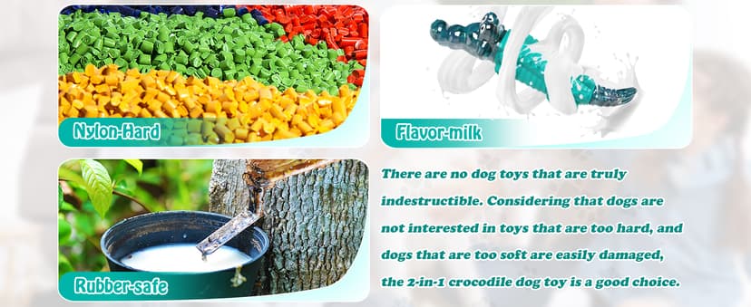 Alligator Dog Chew Toy for Medium & Large Breeds, Keep Them Busy, Reduce Boredom Jeefome Dog Toys for Aggressive Chewers B0BHN7K52L