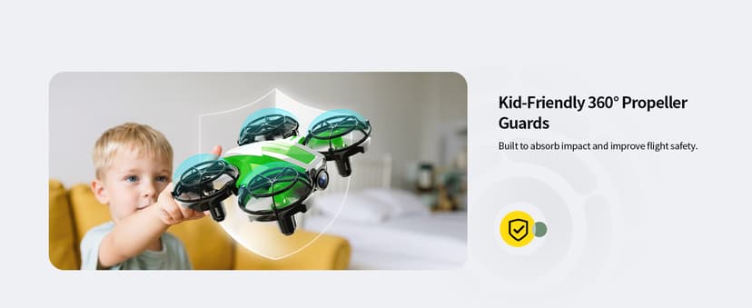 Holy Stone Mini FPV Drone with 1080P HD Camera for Kids & Beginners, RC Nano Quadcopter with Optical Flow Hover, Gesture Control, 3D Flips, 3 Batteries, Great Gift Toy for Boys and Girls, HS210P Green