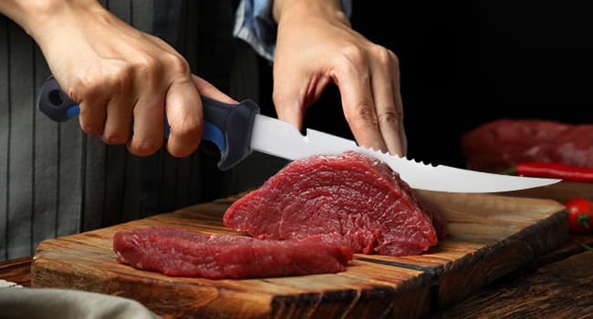 Sidomma 2 pcs Fishing Fillet Knife Set Stainless Steel 6.5 Inch Pro Fish Knife for Filleting, Fishing Gear, Fishing Tool Set, Fishing Sccessories Gifts for Men