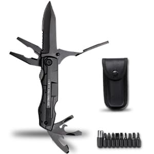 Gifts for Men - 6-in-1 Gift Set with Stainless Steel Tumbler,Multi-Tool Knife,LED Gloves & Tool Pen Keepsake Box | Last Minute Birthday, Father's Day Anniversary Box Gifts for Dad,Husband