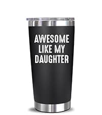 NewEleven Fathers Day Gift For Dad - Birthday Gifts For Dad From Daughter, Son, Kids - Husband Gift - Birthday Present Ideas For Father, New Papa, Bonus Father From Daughter, Son - 20 Oz Tumbler