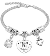DlaeKua 15th 13th 16th Birthday Gifts for Girl Stainless Steel Bracelet for Women Daughter Granddaughter Niece Sisters 15th Birthday Gift Bracelets Inspirational Gifts Bible Verse 15 13 16 Years Old