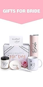 Bride To Be Gifts Box, Bridal Shower, Bachelorette Gifts For Bride, Engagement Gift For Her, Wedding Gift For Bride, Bachelor Party Gifts, Stainless Steel Tumbler Cup, Mug, Scented Candle - (Pink)