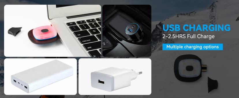 Christmas Stocking Stuffers for Men Adults, Beanie Hats with Light, USB Rechargeable LED Hand Free Headlamp, Birthday Gifts for Men, Women, and Teens, Ideal for Camping, Hiking, Black