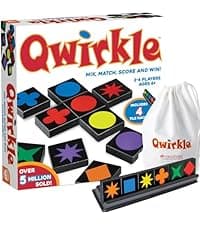 Qwirkle Board Game - Strategy Game for 2-4 Players Ages 6+ - Deluxe with Trays