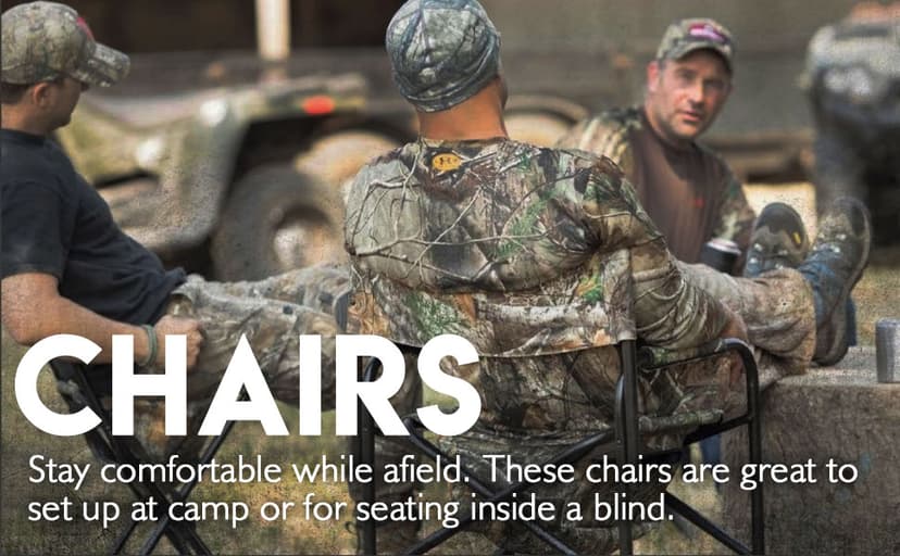Ameristep Portable Folding Design Hunting Lightweight Heavy-Duty Tripod Stool, Mossy Oak Break-Up Country