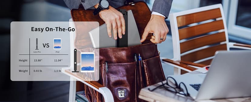 CZUR Lens1200 Pro Portable Document Scanner, 12MP USB Document Camera, Fast Scan 1s/Page, Capture Size A4, Easy-to-Use OCR, Travel-Friendly Mobile Scanner for Mac & Windows(Not for Books)