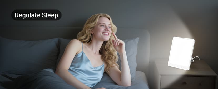 SUXIO Light Therapy Lamp - 10000 Lux Therapy Lights, 3 Timing & Mode Happy Lamp, Touch Control Daylight Lamp with Memory Function, Portable Light Therapy Box for Home/Office Use As Lift Mood