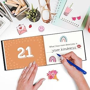 What I Love about You Book - Fill-in-the-Blank Book for Men, Boyfriend, Women, Girlfriend, Husband, Wife, Him, Her - Couples Gifts for Anniversary, Christmas & More - Stocking Stuffer for Men, Women