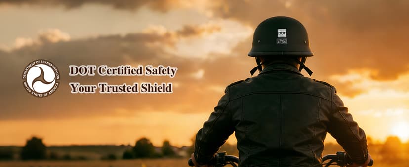 German Style Motorcycle Helmet DOT Approved with Goggles & Mask - Retro Half Helmet with Quick Release Buckle for Motorcycle Motorbike Cruiser, Scooter, Chopper (Adult Men & Women)