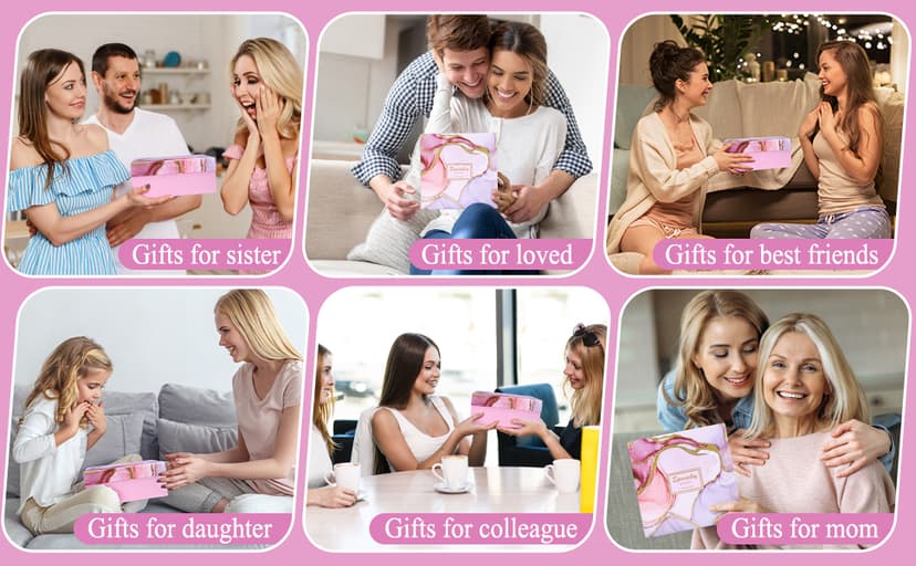 Birthday Gift for Women, XUXTRDX Set of 9 Get Well Soon Gift Baskets Spa Gifts Personalized Gift Basket for Her Mom Sister Friend Wife Girlfriend Coworker