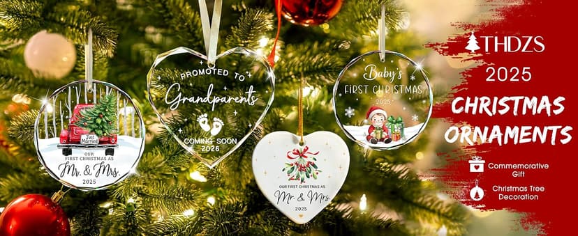 Grandparents Gifts - First Time Grandparents Gifts for Grandma, Grandpa - Baby Pregnancy Announcement Ornament for New Grandma
