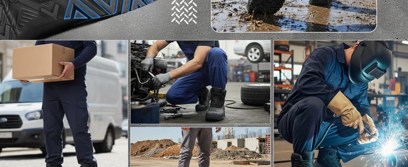 Furuian Insulated Winter Snow Steel Toe Work Boots for Men Waterproof Non Slip Duck Boots for Men Warm Safety Industrial Work Shoes