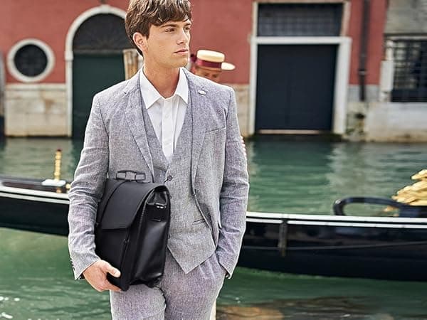 ESTARER Men's Leather Briefcase 15.6 Inch Laptop Computer Bag for Office/Business/Travel, Large Satchel Professional Pu Leather Messenger Shoulder Bag, Black