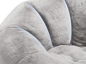 Hobestluk Bean Bag Chairs Large Bean Bag Couch for Adults Stuffed Sofa Chair Comfy Giant Bean Bag Chair with Spacious Design for Reading, Playing or Relaxing (Grey)
