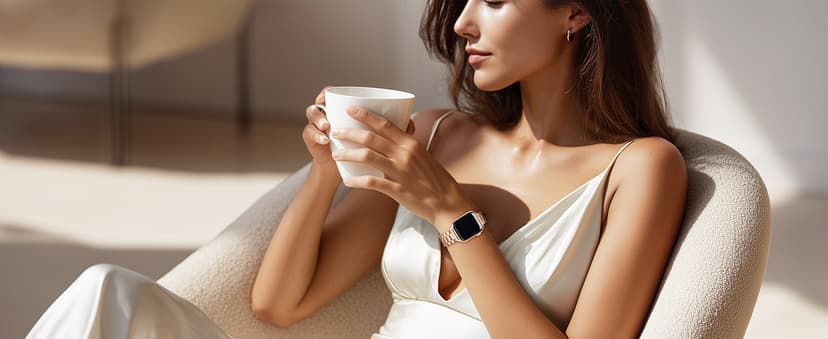 Metal Band Compatible with Apple Watch Band 42mm(Series 11 10) 41mm(Series 9 8 7) 40mm(Series 6 5 4 SE3/2/1) 38mm(Series 3 2 1), Dressy Stainless Steel iWatch Strap for Women