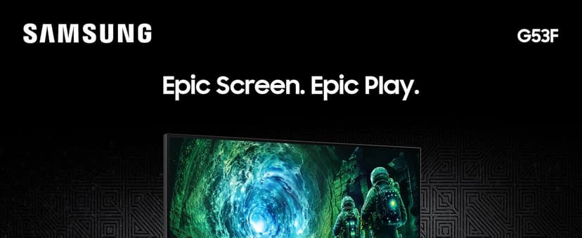 SAMSUNG 27” Odyssey G5 G53F QHD Resolution Gaming Monitor, HDR10, 200Hz Refresh Rate, IPS Panel, AMD FreeSync™ Premium, Black Equalizer, Auto Source Switch, LS27FG532ENXZA