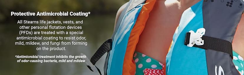 Stearns Infant Life Vest, USCG Approved Type III Life Jacket for Babies & Kids Under 30lbs, Youth PFD for Boat, Beach, Pool, & More