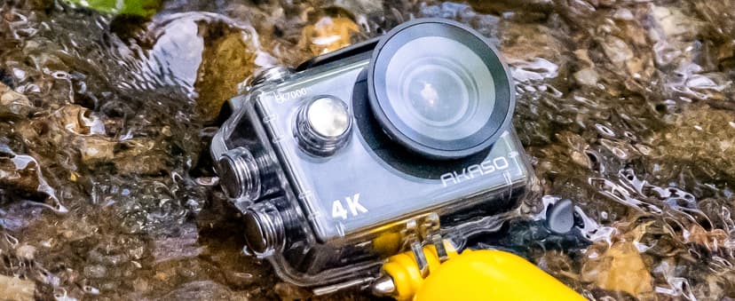 AKASO EK7000 4K30FPS 20MP WiFi Action Camera with EIS Ultra HD 131FT Waterproof Underwater Camera Remote Control 4X Zoom Support External Microphone