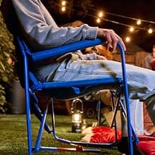 Coleman Pro Rocker Chair, Easy & Fast Folding, Up to 250lb Capacity, Great for Camping, Easily Portable, Neptune
