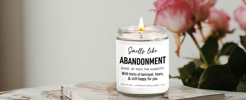 Funny Scented Candle, Coworker Leaving Gifts for Women, Men - Going Away, Goodbye, Farewell Gifts for Coworkers, Friends, Boss, Work Bestie - Retirement, Moving Away Present Ideas - 9 oz