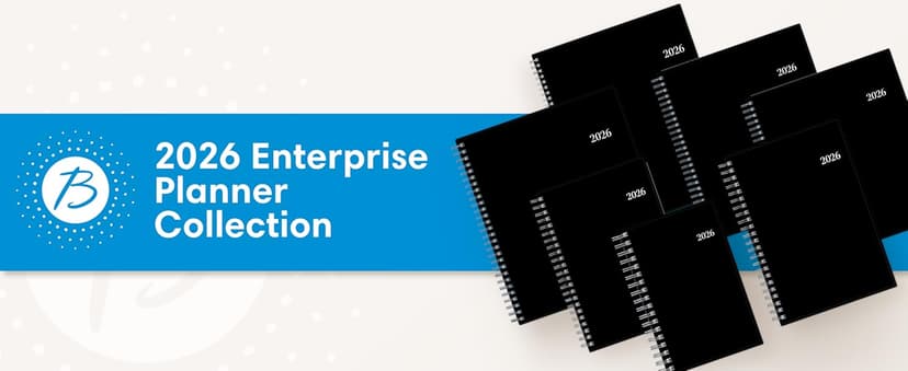 Blue Sky 2026 Weekly and Monthly Planner Calendar, Includes January 2026 - December 2026, 5" x 8", Flexible Cover, Wirebound, Laminated Tabs, Enterprise