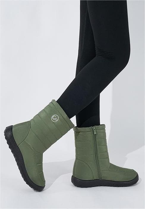 Alicegana Women Winter Boots Snow: Warm Cotton Fur Lined Winter Shoes Lace Up Comfortable Non Slip Ankle Platform Boots Outdoor