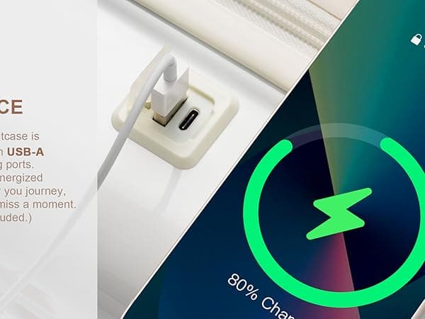 Merax Luggage 3 Pcs ABS Hardside Luggage Sets Spinner Wheels Suitcases