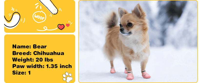 Hcpet Dog Shoes, Dog Boots & Paw Protectors for Winter Snowy Days, Rainy Weather, Outdoor Anti-Slip Sole Dog Booties for Hardwood Floor Black-Leg 1