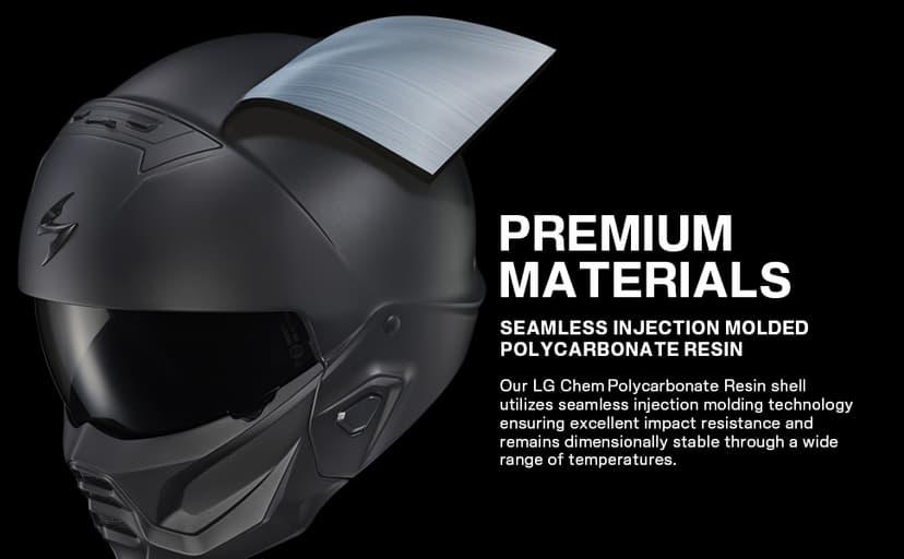 ScorpionEXO Covert 2 Open Face 3/4 Full Mode Motorcycle Helmet Bluetooth Ready Speaker Pockets Interchangeable Mouth Cover DOT Approved Solid (Matte Black - 3X-Large)