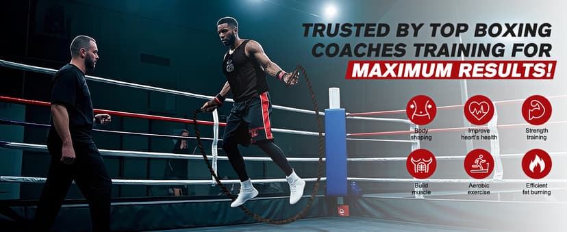 HPYGN Jump Rope, Weighted Jump Rope for Men women, 2.8lb 3.8lb 5lb Heavy Skipping Rope for Exercise, Adult Jumpropes for Home Workout, Improve Strength and Building Muscle,Total Body Workout Equipment