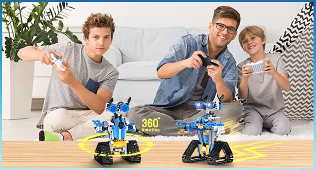 Robot Toys for 8-16 Year Old Boys Girls Kids with APP or Remote Control Science Programmable Building Block Kit, STEM Projects Educational Birthday Gifts