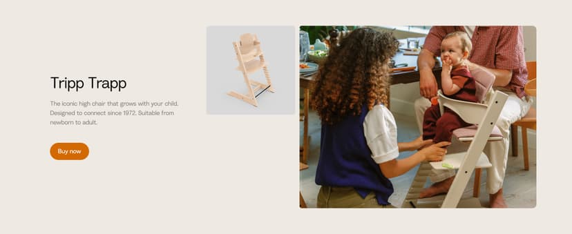 Stokke Steps High Chair for Babies & Children from 6 Months to 10 Years – 2-in-1 Adjustable & Ergonomic Design – Removable Baby Set, Tray & Safety Harness – 18.9 x 24.4 x 34.7 – White/Natural