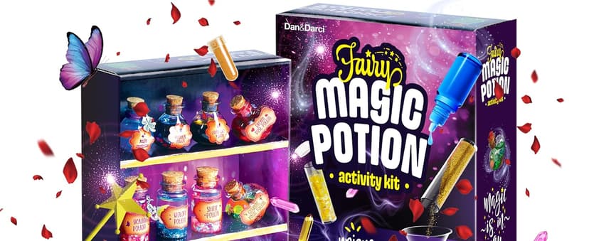 Dan&Darci Fairy Magic Potion Kit for Kids - Gifts for Girls - 6 7 8 9 10 Year Old Girl Gift - Christmas Ideas - Toys 8-10 7-8 - Arts and Crafts for Kid Ages 6-8 Years - Magical Workshop Craft Kits