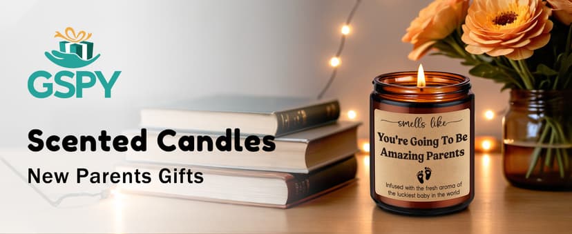 GSPY Candles, New Parents Gifts for Couples, Mom to be, New Dad - Christmas, Pregnancy, Congratulations 1st Baby, Gender Reveal Gifts for Parents to be, First Time Dad, Expecting Mom, Pregnant Mommy