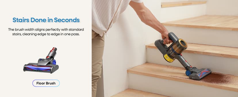 UNINELL HOME Cordless Vacuum Cleaner,45000Pa/450W Vacuum Cleaners for Home,60Mins Lightweight Stick Vacuum,Anti-Tangle & Wall Mount Charging,Vacuum Cordless for Hardwood Floor Carpet Pet Hair