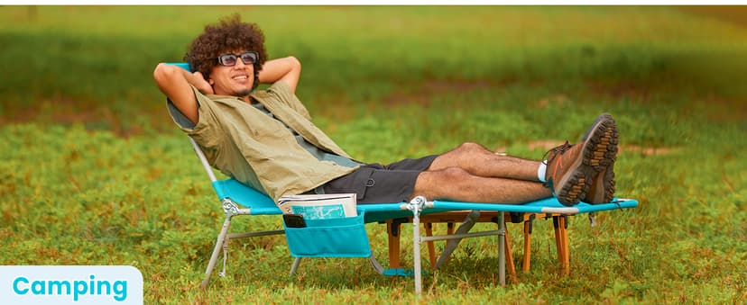 #WEJOY Folding Tanning Chair with Face Hole, 5 Positions Face Down Beach Lounge Chairs with Pillow for Outside Sunbathing Poolside (Blue/White)