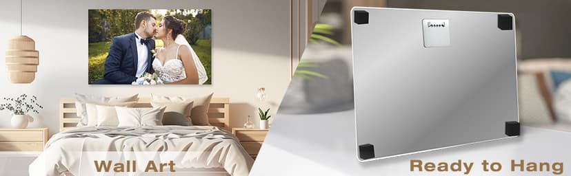 Personalized Picture Gifts Wall Art Ready to Hang by HD Printing Technology -Gift Wrapping Available-Same day Pick up Custom Metal Photo Prints Customized photo gifts with Natural Bamboo Base B0D1KDDFGD