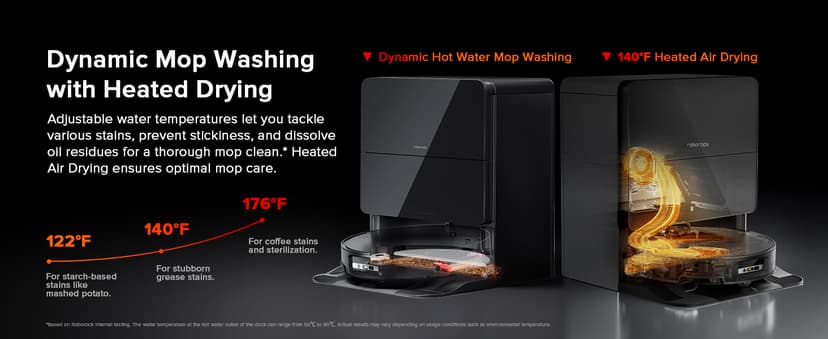 roborock Saros 10 Robot Vacuum and Mop, 22,000Pa Suction, AI Obstacle Avoidance, 3.14-inch Ultra Thin, Intelligent Dirt Detection, Zero Tangling Main Brush, Hot Water Mop & Dock Self Cleaning