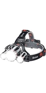 Blukar LED Headlamp Rechargeable,2000L High Lumen Super Bright Dimmable Headlight Flashlight with Motion Sensor- 8 Modes,Spotlight&Floodlight,IPX5 Waterproof for Camping,Hiking,Running,Fishing -2 Pack