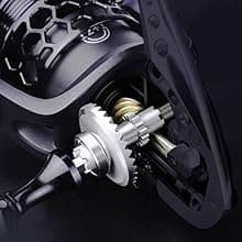Fishdrops Spinning Fishing Reels 12+1BB Ultra Lightweight Carved Aluminum Spool Reels Affordable Smooth Spinning Reels