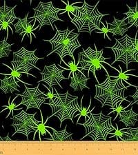 Feelyou 1 Yard Vintage Orange Floral Upholstery Fabric by The Yard Botanical 3D Printed Fabric for Chairs, Pillows, Cushions, Curtains, etc Soft Flannel