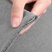 Waterproof Canvas Fabric by The Yard, 58inch 600D Upholstery Fabric Polyester Material Outdoor Water Resistant Material for Sewing Chair Patio Cushion Bag Sofa Seat Repair, 1 Yard Flaxen Grey
