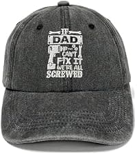 Premium Embroidery Design, Adjustable Metal Buckle Closure, Simple Lifestyle Wear Dad Hat for Father Embroidered Adjustable Baseball Cap for Men Women B0GWPLMQX1