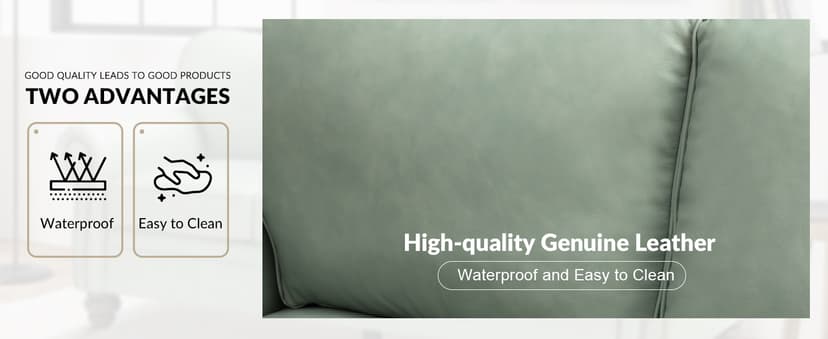 The support you need Classic 3-Seater Sofa with Premium Leather Upholstery, Stylish & Comfortable Sofa for Living Room or Office, Easy to Maintain & Long-Lasting Camel