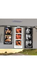 Custom acrylic clip with your photo and message, an anniversary, Valentine's Day or Christmas gift for couples and loved ones Personalized Car Visor Photo Clip, Drive Safe Picture Holder B0GGHG2KHN