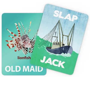 GO FISH Untamed Oceans, a Go Fish Card Game for Kids 4-8 and Up – Play Old Maid and Slap Jack with Same Deck – Easy to Learn – Family, Board Game Night and Classroom Party Fun – Great Gift Idea